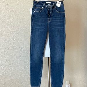 New Good American stretchy skinny jeans sz 2